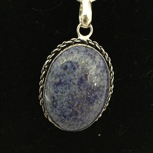 9.25 Sterling silver gemstone necklace